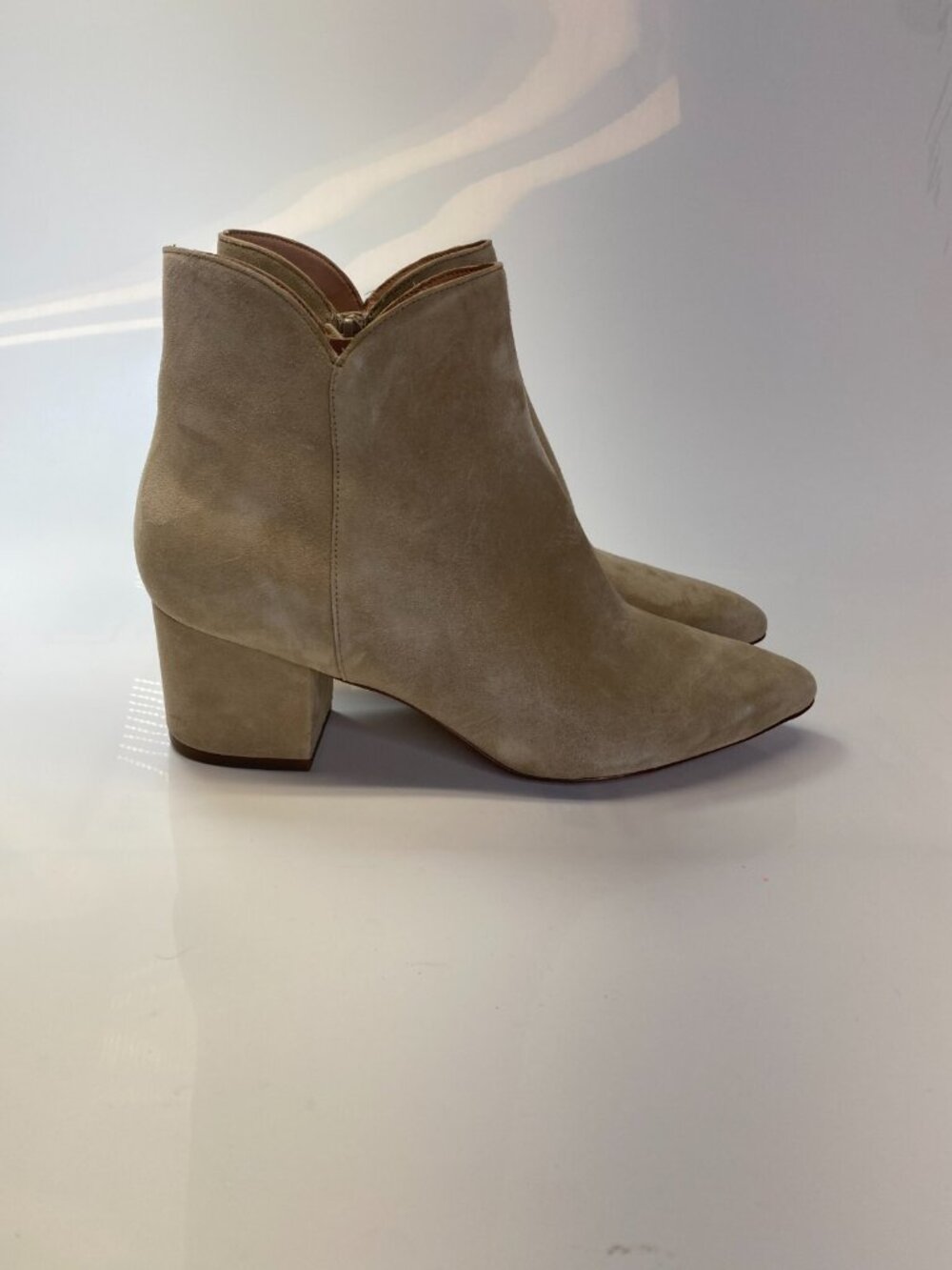 Cole Haan womens Elyse Bootie (60mm) Dark Latte Suede Boot Sz 8 B